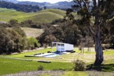 Looking Over Hupomone Ranch's Yard and Pool