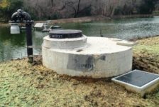 manhole with reducer slab and erosion control for the City of Calistoga