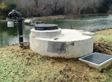 manhole with reducer slab and erosion control for the City of Calistoga