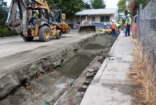 City of Calistoga Improvements Trench in Road