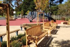 Mount Tamalpais School Campus playground and benches