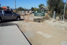 Sidewalk work at Shiloh Road