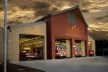 Firetrucks in Cloverdale Fire Station