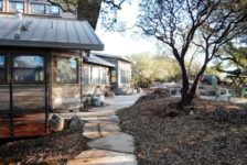 Rustic Barn and Private Residence Stone Path