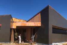 Aperture Cellars Hospitality Building Being Painted