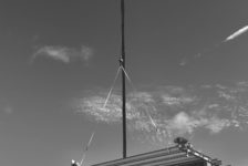 Black and White Image of Aperture Cellars Construction