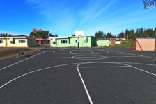 Charter School Basketball Court