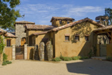 Tuscan Ranch House Courtyard