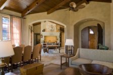 Tuscan Ranch House Living Room