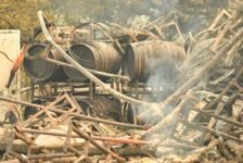 Paradise Ridge Winery Smoldering Building Remains