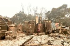 Paradise Ridge Winery Burned Production Equipment
