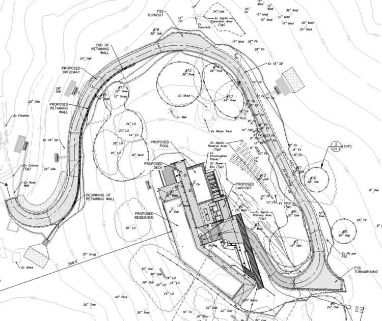 Healdsburg Residence Civil Plans