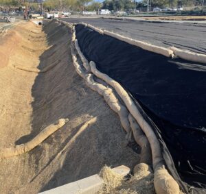 Erosion & Sediment control installed on construction site.