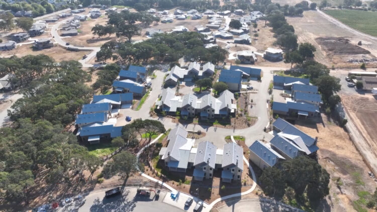 Aerial photo of Lytton Housing